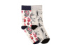 Набір шкарпеток RAO Socks Йога Червоно-чорні Пейслі + Скелети 2 пари (39-41)