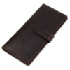 Шкіряне чоловіче матове портмоне 711515 Коричневий