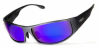 Защитные очки Global Vision Bad-Ass 1 gun metal (G-TECH™ blue)