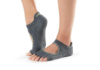 Носки для йоги ToeSox Half Toe Bellarina Grip Charcoal with Lime S (36-38.5)