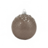 Ялинкова куля 12см з глітером мокко 1201988013