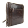 Коричневий чоловічий шкіряний месенджер у гладкій шкірі 74143C