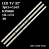 LED підсвітка TV 32« 10LED LE32A7100L/LE32B510F LE32TE5 LED315D10-07 MYSTERY MTV323LW01273 3шт.