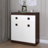 Комод с дверями и ящиком Эверест Соната-4 80х38х94 венге + белый (DTM-2475)
