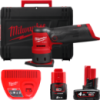 Шліфмашина вібраційна акумуляторна безщіткова MILWAUKEE, M12 FDSS-422X (зарядний пристрій С12 С, 1 акумулятор М12 В2 2Аг, 1 акум
