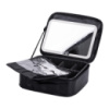 Органайзер косметичка из эко кожи с зеркалом и подсветкой 26×22×9 см HP-10-2AB