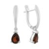 Серебряные серьги CatalogSilver с натуральным гранатом 1.542ct (2195504)