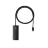 USB-хаб Baseus Lite Series 4-Port Type-C HUB Adapter (Type-C to USB 3.0*4 ) 1m Black (WKQX030401)