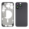 Корпус для Apple iPhone 15 Pro Max Black Titanium (чёрный) с задним стеклом, рамкой и стеклом камеры