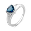 Серебряное кольцо CatalogSilver с топазом Лондон Блю 1.403ct, вес изделия 3,12 гр (2095552) 18.5 размер