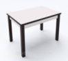 Стол обеденный раскладной Fusion furniture Марсель 1100 Венге/Белый
