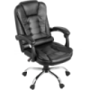 Эргономичное компьютерное кресло современное для офиса из эко-кожи, Польша (Черное)