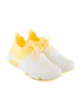 Жіночі біло-жовті кросівки з текстилю