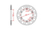 Звезда трансмиссии (задняя) LIFAN 530-45T (PCD=6*150mm, HUB=130mm, Pilot Hole dia=10,5) ST-2