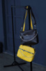Жовтий — два відділення, кожне на блискавці - стильний та елегантний клатч з ланцюжком (0542)