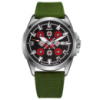 Awarder Embroidery Silver-Red Green  Automatic 10ATM