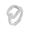 Серебряное кольцо CatalogSilver с фианитами, вес изделия 3,56 гр (2128779) 18 размер