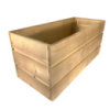 Ящик садовый декоративный для цветов или для хранения вещей из натурального дерева 55х24,5х24,5 см.