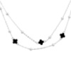Серебряное колье CatalogSilver с емаллю, вес изделия 3,94 гр (2153368) 440480 размер