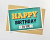 Листівка «Happy Birthday» 15х10 см