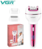 Женская бритва 3 в 1 электрическая, перезаряжаемая, профессиональный эпилятор VGR V-732