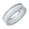 Серебряное кольцо CatalogSilver с керамикой, вес изделия 4,98 гр (1214459) 18 размер