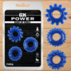 Набір з 3 ерекційних кілець GK Power «Gear Up Rings Blue» від CHISA