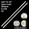 LED підсвітка TV 32« 594mm 3V 6-led JL.D32061330-003BS-M JL.D32061330-003CS-M LED32N2000 H32N2100S 2шт.