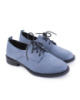 Жіночі сині туфлі на шнурівці