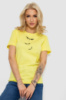 Футболка жіноча з принтом, колір жовтий, 238R555