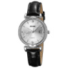 Жіночий годинник Skmei 2169SIBK Silver-Black у класичному стилі зі сріблястим циферблатом та датою