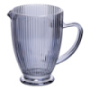 Кувшин для компота 1.2 (л) лимонада, мохито, сангрии прозрачный ребристый фигурный стеклянный 18.2 (см) Серый HP-19-7118G