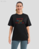 Жіноча футболка з дтф - чорна - 61-110