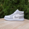Nike Air Jordan 1 MID білі з сірим
