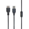 USB подовжувач Cablexpert USB 2.0 AM/AF 1.8 м Black (CCF-USB2-AMAF-6)