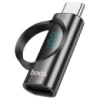 Переходник HOCO UA32A Type-C(M) => Lighting(F), 60W, индикатор мощности заряда), Black, Box