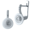 Серебряные серьги CatalogSilver с , керамикой (1908600)