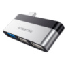 Переходник BOROFONE DH1 Type-C(Male) - USB3.0+2*USB2.0, Black, Box