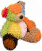 М`яка іграшка «Ведмедик з бантом веселка 35 см»