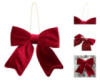 Игрушка на елку YES Бант 975090 12x13.5 см бордовая
