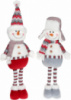 Мягкая игрушка «Снеговик» 56см, белый, серый, красный, 2 дизайна
