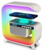 Настільна смарт лампа з бездротовою зарядкою RGB G3 ∙ Акумуляторний нічник з Bluetooth колонкою
