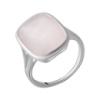 Серебряное кольцо CatalogSilver с натуральным розовым кварцем 8ct, вес изделия 4,66 гр (2070139) 18 размер
