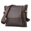 Сумка чоловіча 711097 шкіряна Коричнева