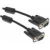 Кабель Maxxter VGA-VGA (M/M) HD15M/HD15M 3+4C з 2-ма фер. кільцями 1,8 м Black (V-VGA-6) (Код товару:38931)