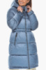 Куртка женская зимняя длинная с капюшоном - 57240 цвет маренго