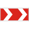 Дорожный знак 1.4.4 - Направление поворота. Предупреждающие знаки. ДСТУ 4100:2002-2014