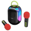 Портативная Bluetooth колонка Hoco DS68 RGB с двумя микрофонами black