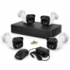 Комплект відеоспостереження DVR KIT UCAM на 4 камери з реєстратором Full HD • Вулична система відеоспостереження з вологозахистом IP67, нічною...