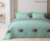 Комплект постільної білизни ТЕП «Happy Sleep» Mint&Grey Hearts, 50x70 двоспальний